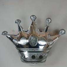 Шар (34''/86 см) Фигура, Корона, Серебро